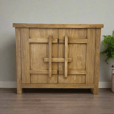 Heritage Elm Woodlock 2 Door Cabinet - Natural at Online8 Furniture Auckland NZ