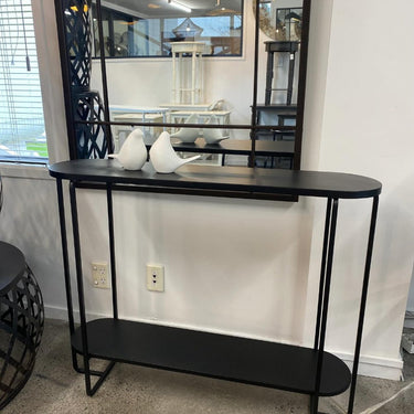 Colab Metal Console Table - Black at Online8 Furniture Auckland NZ