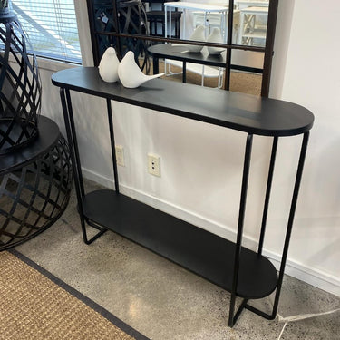 Colab Metal Console Table - Black at Online8 Furniture Auckland NZ