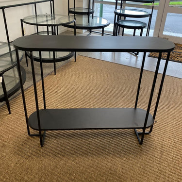 Colab Metal Console Table - Black at Online8 Furniture Auckland NZ