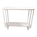 Colab Metal Console Table - White at Online8 Furniture Auckland NZ