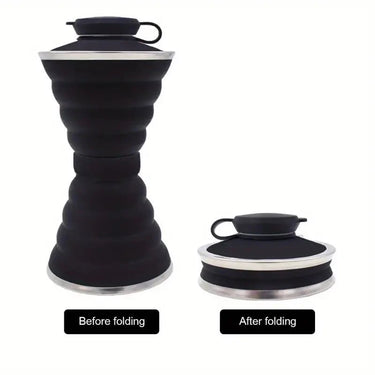 Collapsible Water Bottle - Black at Online8 Furniture Auckland NZ