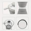 Collapsible Water Bottle - Grey at Online8 Furniture Auckland NZ