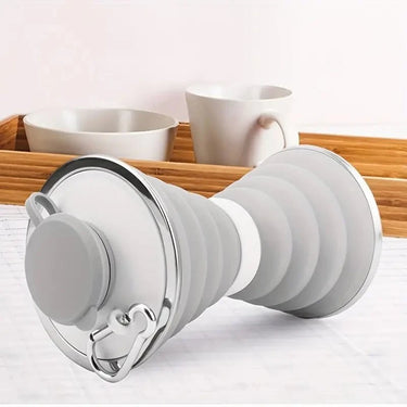 Collapsible Water Bottle - Grey at Online8 Furniture Auckland NZ