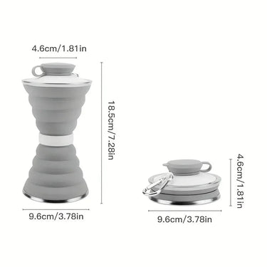 Collapsible Water Bottle - Grey at Online8 Furniture Auckland NZ
