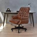 Columbus Vintage Leather Chesterfield Desk Chair at Online8 Furniture Auckland NZ
