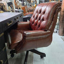 Columbus Vintage Leather Chesterfield Desk Chair at Online8 Furniture Auckland NZ