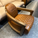 Concorde Vintage Leather Armchair - Cognac Brown at Online8 Furniture Auckland NZ