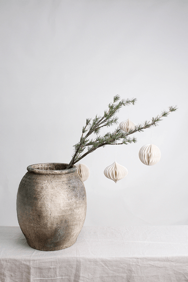 Concrete-Look Bellied Small Vase at Online8 Furniture Auckland NZ