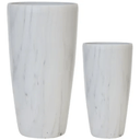 Cone Marble Resin Planter - Indoor at Online8 Furniture Auckland NZ