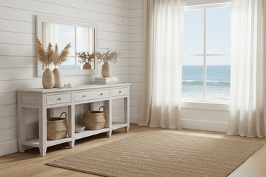 Console Table Sand/Antique White at Online8 Furniture Auckland NZ