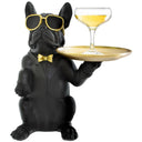 Cool French Bulldog with Glasses Holding Tray at Online8 Furniture Auckland NZ