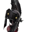 Corinthian Helmet Black with Black Hair Plume & Pony Tail at Online8 Furniture Auckland NZ