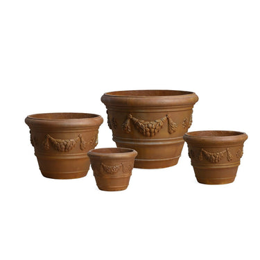 Corinthian Round Planters Set/4 at Online8 Furniture Auckland NZ