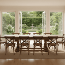 Country Double Extension Dining Suite - 10-Seater at Online8 Furniture Auckland NZ