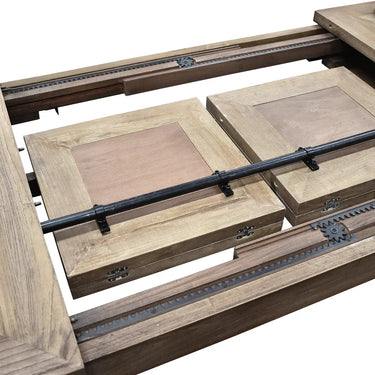 Country Double Extension Dining Table at Online8 Furniture Auckland NZ