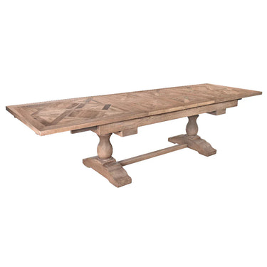 Country Double Extension Dining Table at Online8 Furniture Auckland NZ