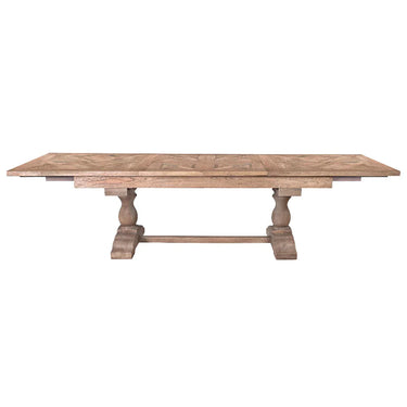 Country Double Extension Dining Table at Online8 Furniture Auckland NZ