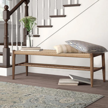 Country Oak Bench Seat at Online8 Furniture Auckland NZ