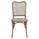 Country Oak Rattan Dining Chair at Online8 Furniture Auckland NZ