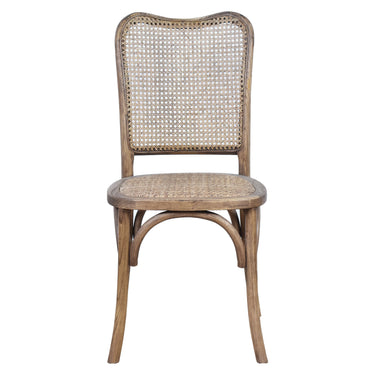 Country Oak Rattan Dining Chair at Online8 Furniture Auckland NZ