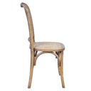Country Oak Rattan Dining Chair at Online8 Furniture Auckland NZ