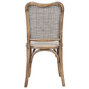 Country Oak Rattan Dining Chair at Online8 Furniture Auckland NZ