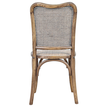 Country Oak Rattan Dining Chair at Online8 Furniture Auckland NZ