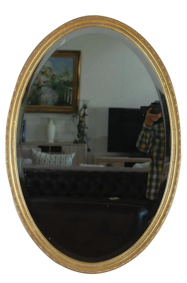 Country Oval Wall Mirror - Large at Online8 Furniture Auckland NZ