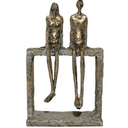 Couple Sitting Statue at Online8 Furniture Auckland NZ