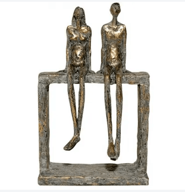 Couple Sitting Statue at Online8 Furniture Auckland NZ