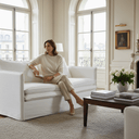 Courtenay 2 Seat Slip Cover Sofa - Cloud at Online8 Furniture Auckland NZ