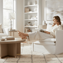 Courtenay Slip Cover Armchair - Salt & Pepper at Online8 Furniture Auckland NZ