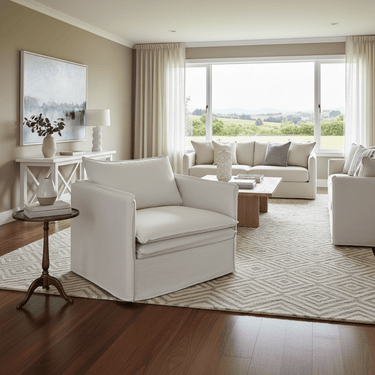 Courtenay Slip Cover Armchair - Salt & Pepper at Online8 Furniture Auckland NZ