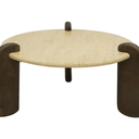 Cove Travertine Coffee Table - Large at Online8 Furniture Auckland NZ