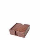 CROC Design Coasters In Case Set/6 Tan at Online8 Furniture Auckland NZ