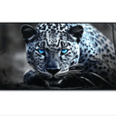 Crouching Leopard Framed Canvas Wall Art at Online8 Furniture Auckland NZ