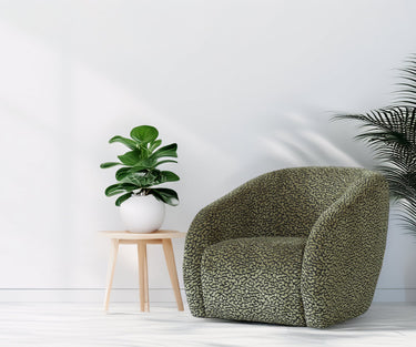 Crown Swivel Chair - Olive/Black at Online8 Furniture Auckland NZ