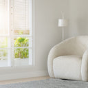 Crown Swivel Chair - Taupe/Natural at Online8 Furniture Auckland NZ