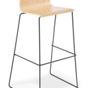 Cruise Sled Bar Stool - Natural Beech at Online8 Furniture Auckland NZ