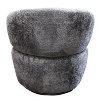 Cruiz Swivel Chair - Charcoal Chenille at Online8 Furniture Auckland NZ