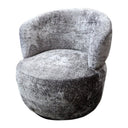 Cruiz Swivel Chair - Charcoal Chenille at Online8 Furniture Auckland NZ