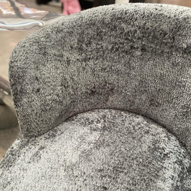 Cruiz Swivel Chair - Charcoal Chenille at Online8 Furniture Auckland NZ
