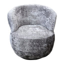 Cruiz Swivel Chair - Charcoal Chenille at Online8 Furniture Auckland NZ