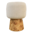 Cruz Swivel Chair – Burl Veneer Base at Online8 Furniture Auckland NZ