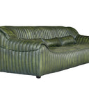 Cuban 3 Seater Leather Sofa, 2400 x 1000 x 700mm with a 410mm seat height