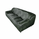 Cuban 3-Seater Leather Sofa - Olive at Online8 Furniture Auckland NZ