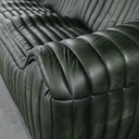 Cuban 3-Seater Leather Sofa - Olive at Online8 Furniture Auckland NZ