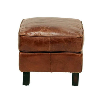 Curved Leg Ottoman - Vintage Cigar at Online8 Furniture Auckland NZ