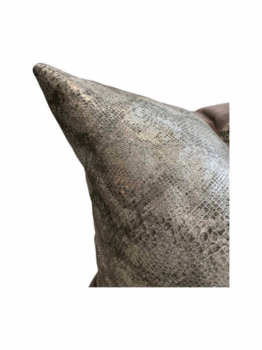 Cushion Cover - Reptile Skin foil Print at Online8 Furniture Auckland NZ